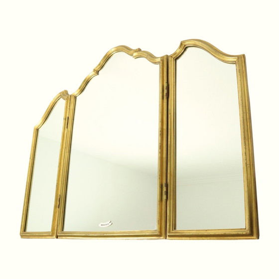 Image 1 of Miroir triptyque Hollywood Regency