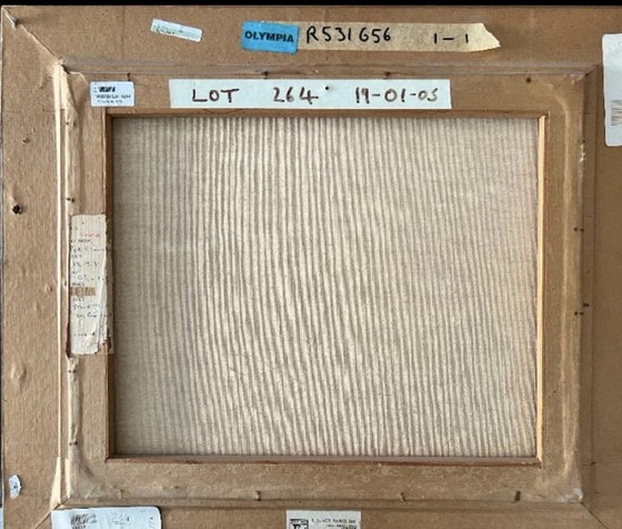 Image 1 of Pierre De Clausade, France, Paris. Toile à l'huile, vasières sur la Loire, achetée chez Sotheby's