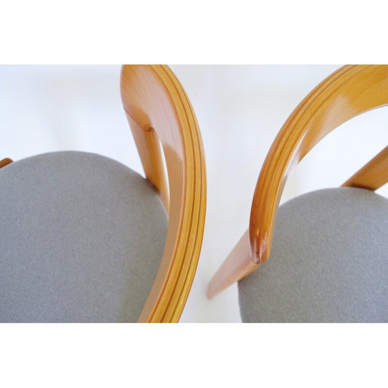 Image 1 of Paire de chaises de salle à manger vintage par Bruno Rey pour Kusch+Co, 1970
