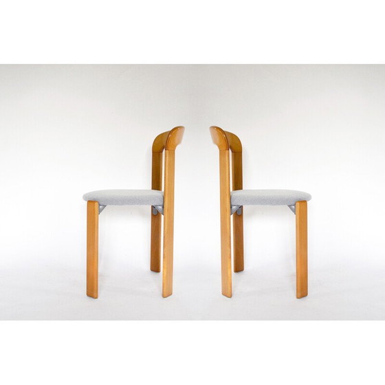 Image 1 of Paire de chaises de salle à manger vintage par Bruno Rey pour Kusch+Co, 1970