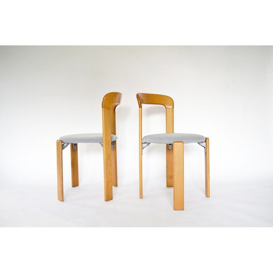 Image 1 of Paire de chaises de salle à manger vintage par Bruno Rey pour Kusch+Co, 1970