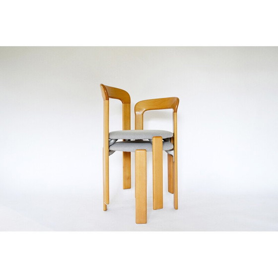 Image 1 of Paire de chaises de salle à manger vintage par Bruno Rey pour Kusch+Co, 1970