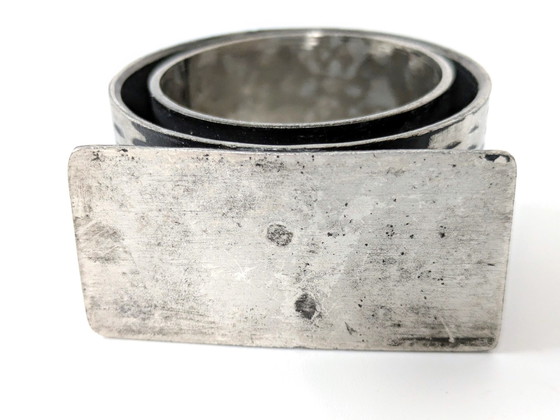 Image 1 of Set 4 Ronds de Serviette | Fonte Brutaliste | Handmade 1970's