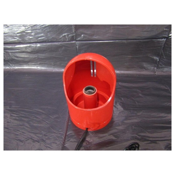 Image 1 of Lampe de table vintage rouge, Italie, années 1970