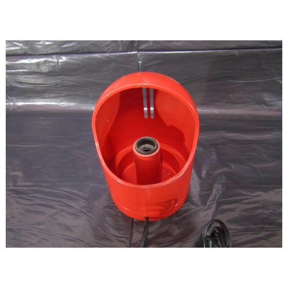 Image 1 of Lampe de table vintage rouge, Italie, années 1970