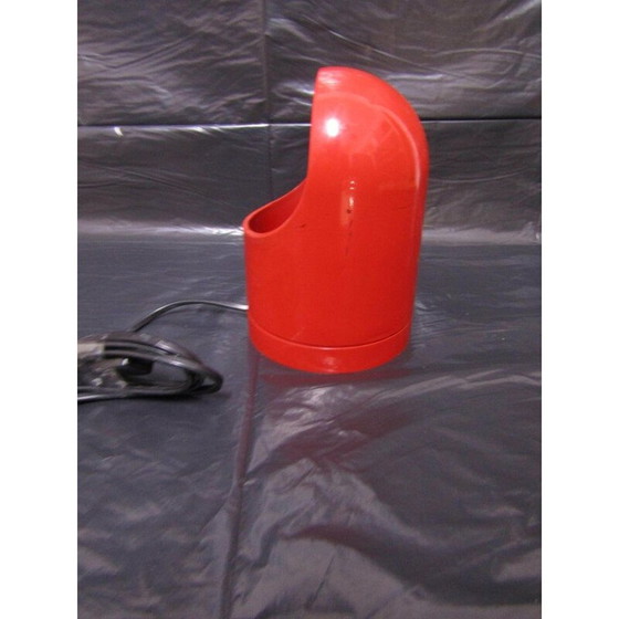 Image 1 of Lampe de table vintage rouge, Italie, années 1970