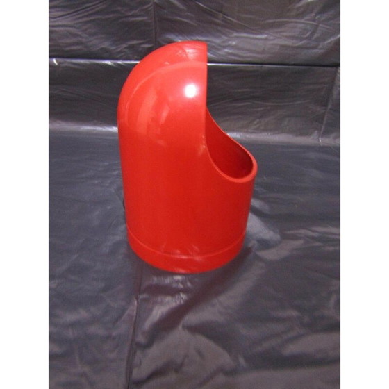 Image 1 of Lampe de table vintage rouge, Italie, années 1970