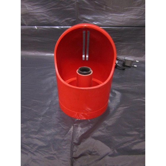 Image 1 of Lampe de table vintage rouge, Italie, années 1970