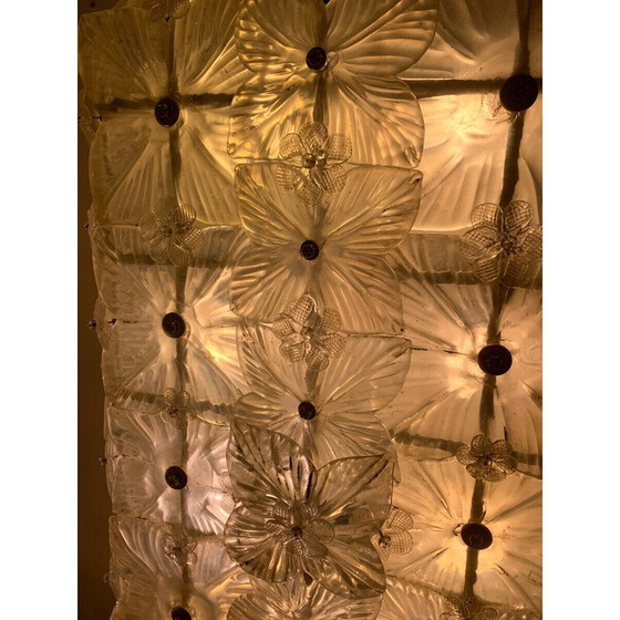 Image 1 of Paire d'appliques en verre de Murano du milieu du siècle, Italie années 1950