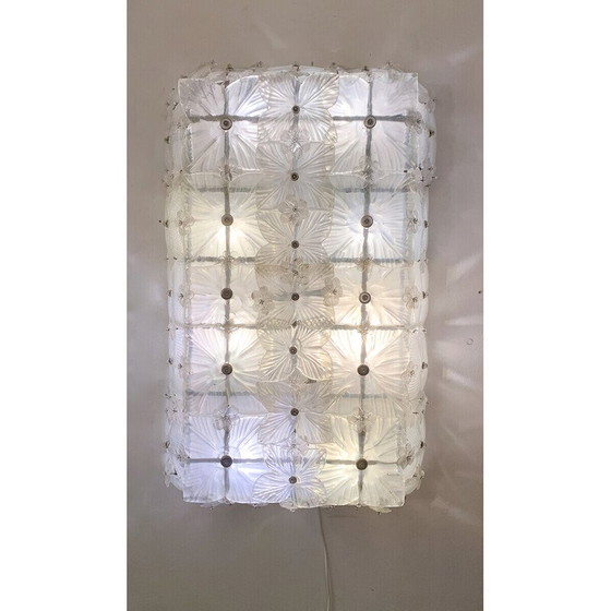 Image 1 of Paire d'appliques en verre de Murano du milieu du siècle, Italie années 1950