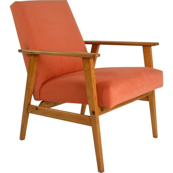Image 1 of Fauteuils vintage en corail et renard
