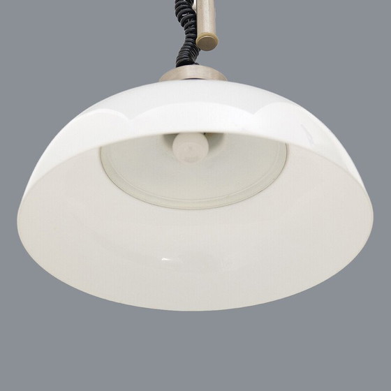 Image 1 of Lustre vintage haut et bas en laiton chromé par Achille et Piergiorgio Castiglioni pour Kartell, 1960