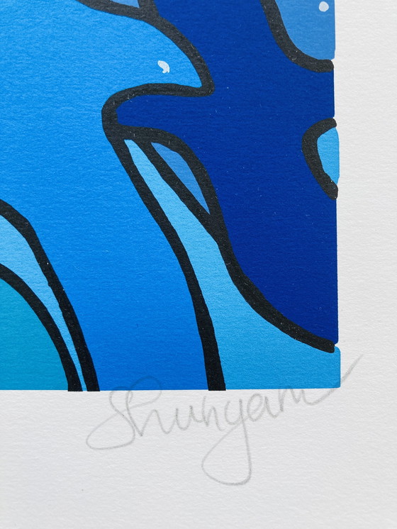 Image 1 of Shunyam - Sérigraphie Joyeux Dauphins