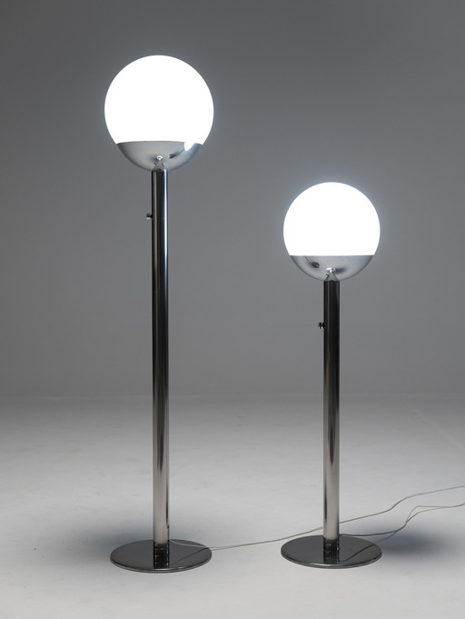 Paire de lampadaires P428 par Pia Guidetti-Crippa pour Luci Italia, 1970S