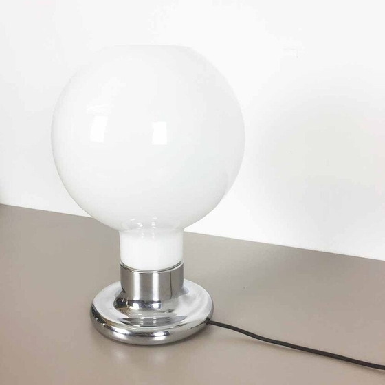 Image 1 of Lampe de table vintage en métal et verre pour Cosack, Allemagne 1970
