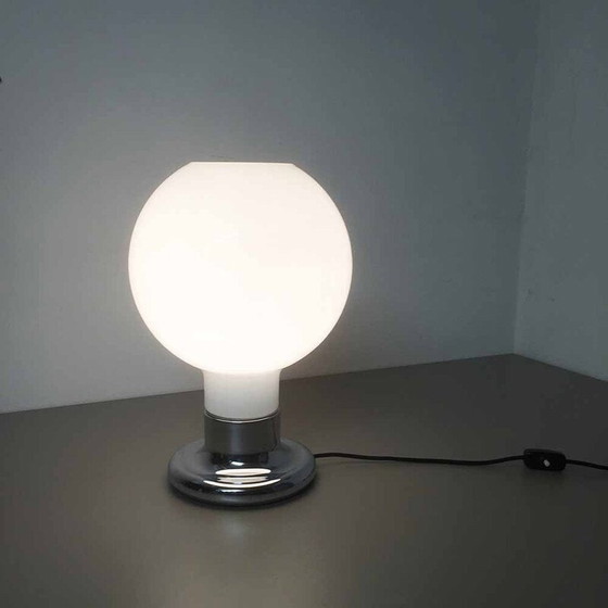 Image 1 of Lampe de table vintage en métal et verre pour Cosack, Allemagne 1970