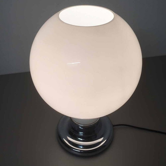 Image 1 of Lampe de table vintage en métal et verre pour Cosack, Allemagne 1970