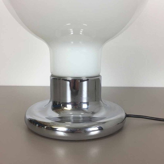 Image 1 of Lampe de table vintage en métal et verre pour Cosack, Allemagne 1970