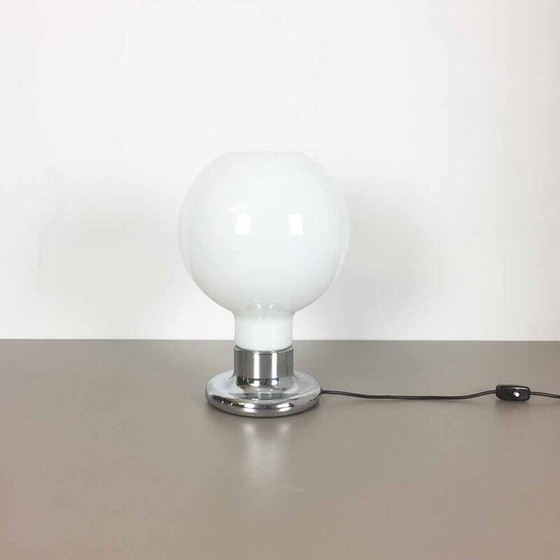 Image 1 of Lampe de table vintage en métal et verre pour Cosack, Allemagne 1970