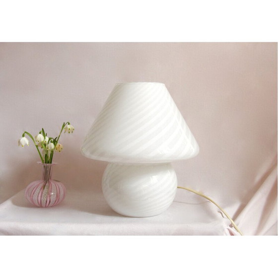 Image 1 of Lampe champignon vintage Bucaneve Swirl Murano, Italie, années 1970