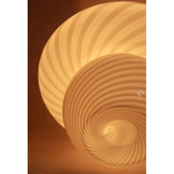 Image 1 of Lampe champignon vintage Bucaneve Swirl Murano, Italie, années 1970
