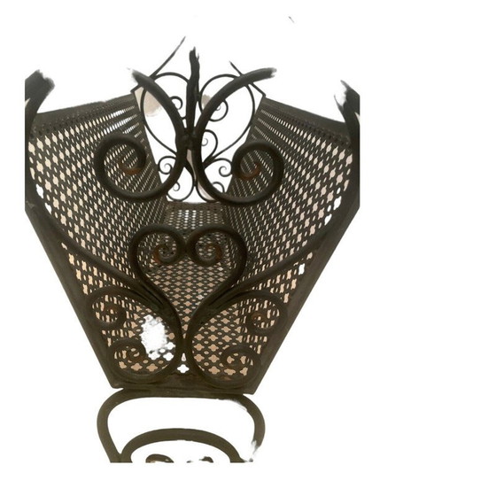 Image 1 of Table d'appoint vintage en fer forgé, 1960