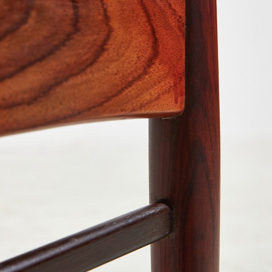 Image 1 of Ensemble de 4 chaises de salle à manger vintage en bois de rose modèle 26 par Henning Kjærnulf pour Korup Stolefabrik, 1960s