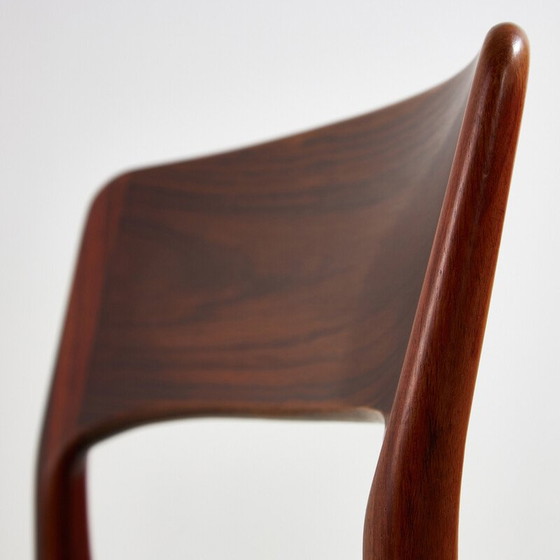 Image 1 of Ensemble de 4 chaises de salle à manger vintage en bois de rose modèle 26 par Henning Kjærnulf pour Korup Stolefabrik, 1960s
