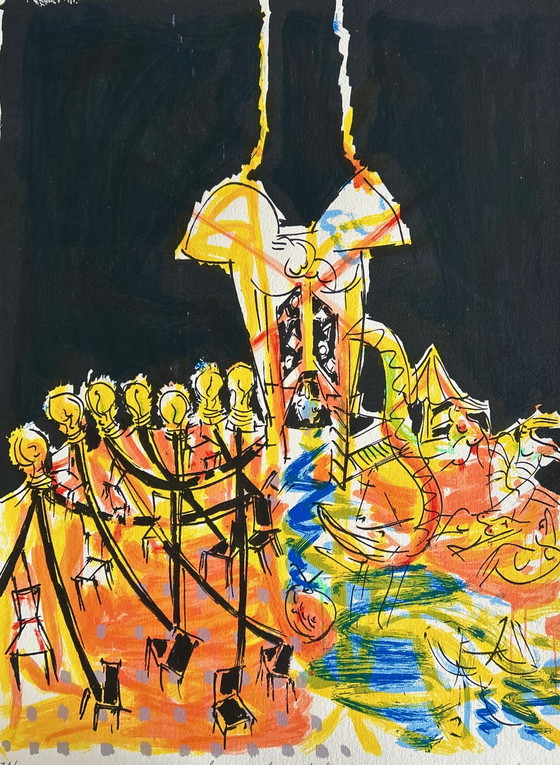 Image 1 of Sérigraphie Luis Penin - Gala De Duda