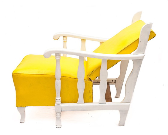Image 1 of Fauteuil Vintage En Cuir, 1950