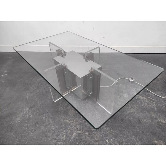 Image 1 of Table basse rétro-éclairée vintage par Philippe Jean, 1970