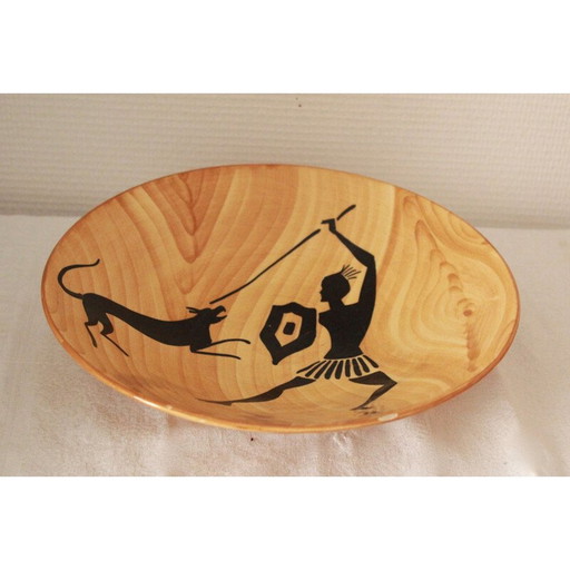 Assiette décorative vintage de Granjean Jourdan, 1960