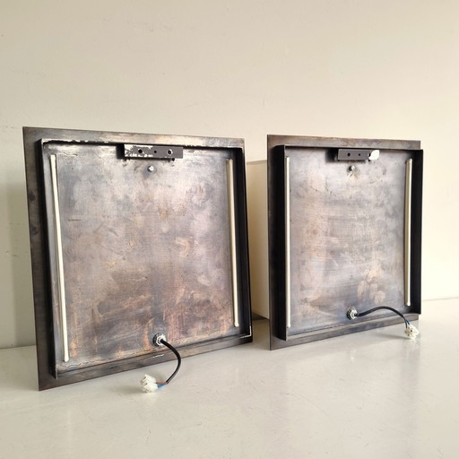 2x Lampes murales design belge