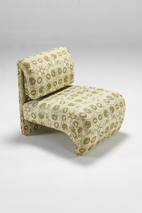 Image 1 of Chaise française à fleurs, 1960S