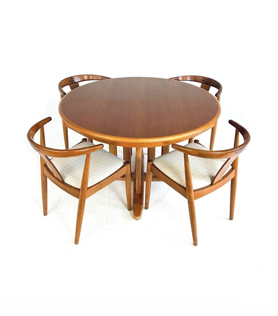Image 1 of Table à manger extensible vintage années 60