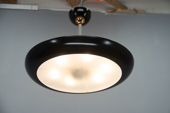 Image 1 of Lustre Bauhaus / Fonctionnel Ufo, 1930S, restauré