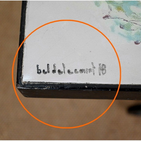 Image 1 of Table basse vintage en fer forgé par Isabelle Delcourt, 1960