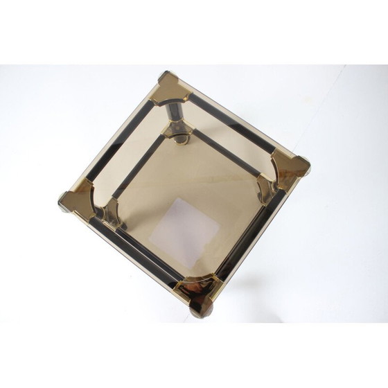 Image 1 of Petite table vintage en verre Vet For, Italie 1980