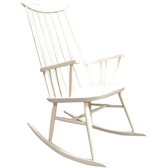 Image 1 of Chaise à bascule vintage par Roland Rainer, années 1950