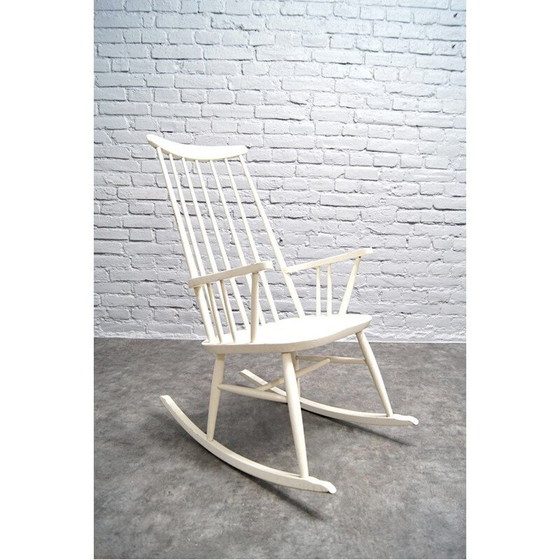 Image 1 of Chaise à bascule vintage par Roland Rainer, années 1950