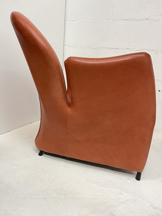 Image 1 of Ensemble de 2 fauteuils en cuir postmodernes