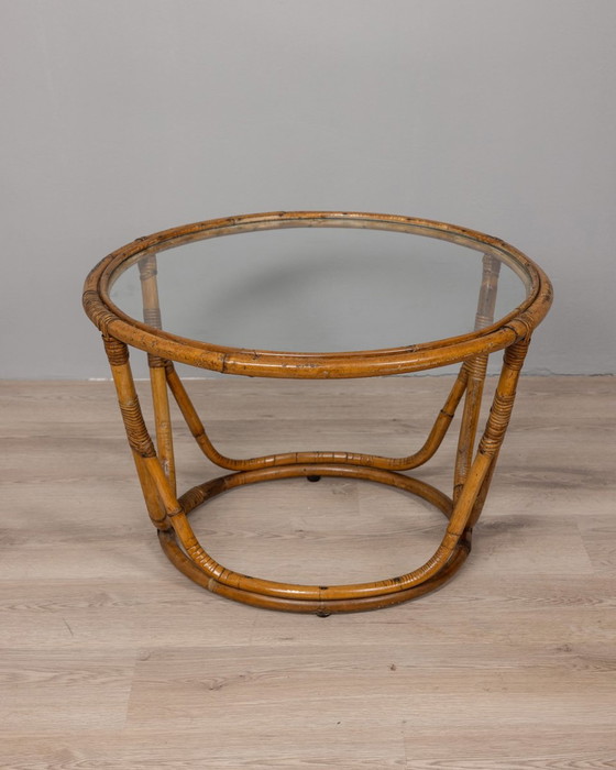Image 1 of Salon vintage des années 1950 en bambou conçu par Tito Agnoli pour Bonacina