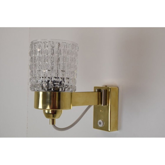 Image 1 of Lampe en verre vintage par Lidokov, Tchécoslovaquie 1960