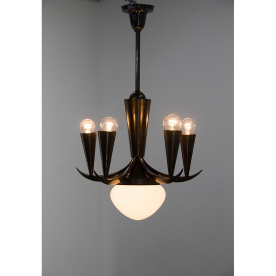 Image 1 of Lustre cubiste vintage par Ias, 1910s