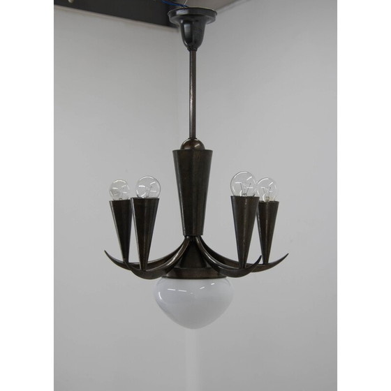 Image 1 of Lustre cubiste vintage par Ias, 1910s