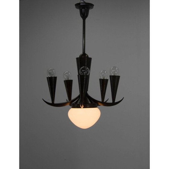 Image 1 of Lustre cubiste vintage par Ias, 1910s