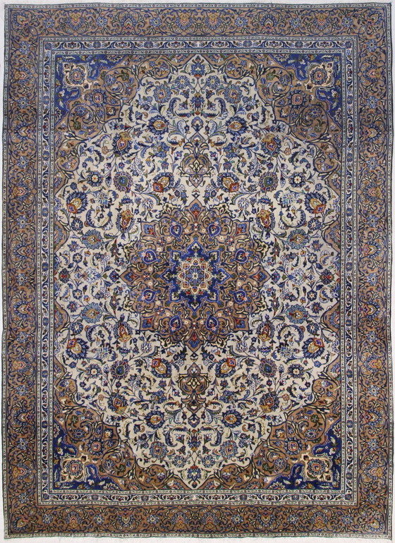 Image 1 of Tapis persan noué à la main original Kashmar 375 X 278 cm