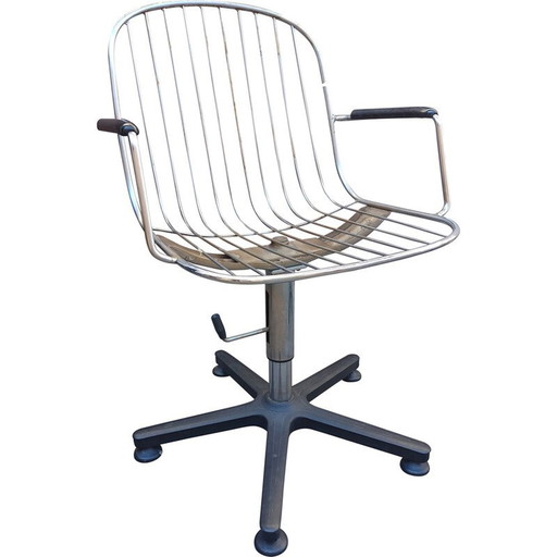 Paire de fauteuils pivotants vintage, 1980