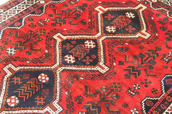 Image 1 of Tapis persan original Nomades & villageois Shiraz 197 X 161 cm Top condition