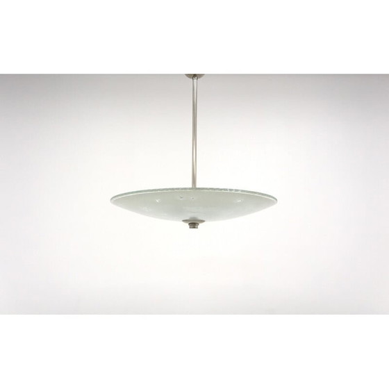 Image 1 of Lampe suspendue en verre vintage par Erik Kinell pour Glössner, Suède 1940